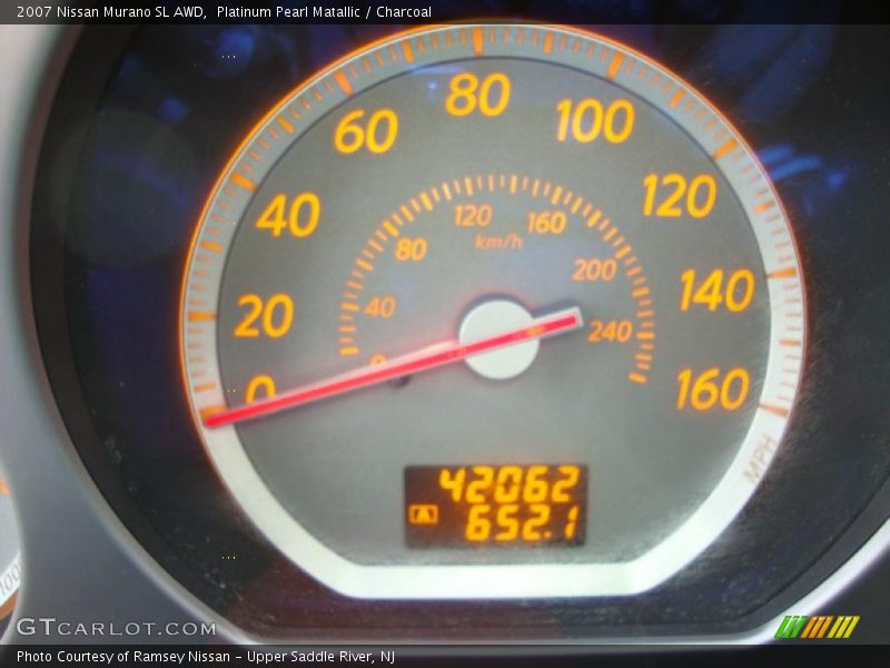 Platinum Pearl Matallic / Charcoal 2007 Nissan Murano SL AWD