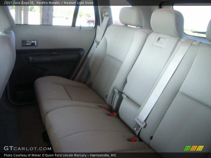 Redfire Metallic / Medium Light Stone 2007 Ford Edge SE