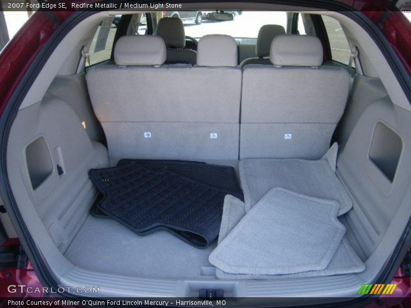 Redfire Metallic / Medium Light Stone 2007 Ford Edge SE