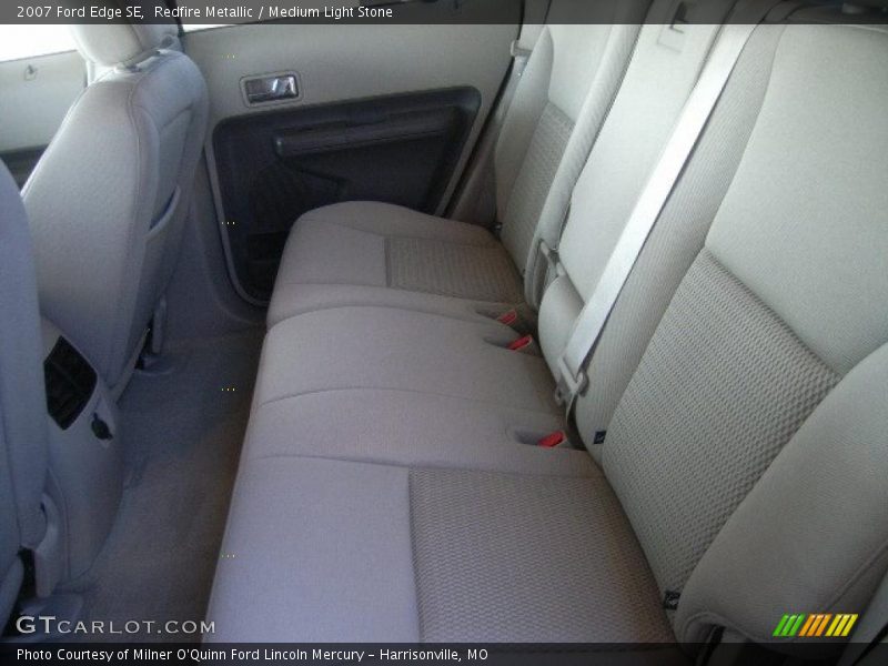 Redfire Metallic / Medium Light Stone 2007 Ford Edge SE