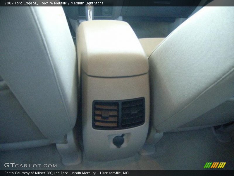 Redfire Metallic / Medium Light Stone 2007 Ford Edge SE