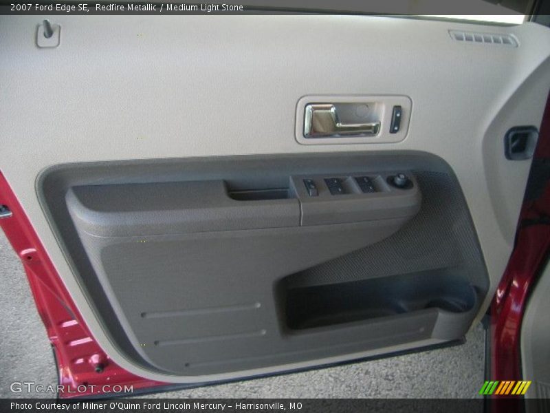Redfire Metallic / Medium Light Stone 2007 Ford Edge SE