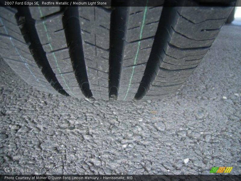 Redfire Metallic / Medium Light Stone 2007 Ford Edge SE