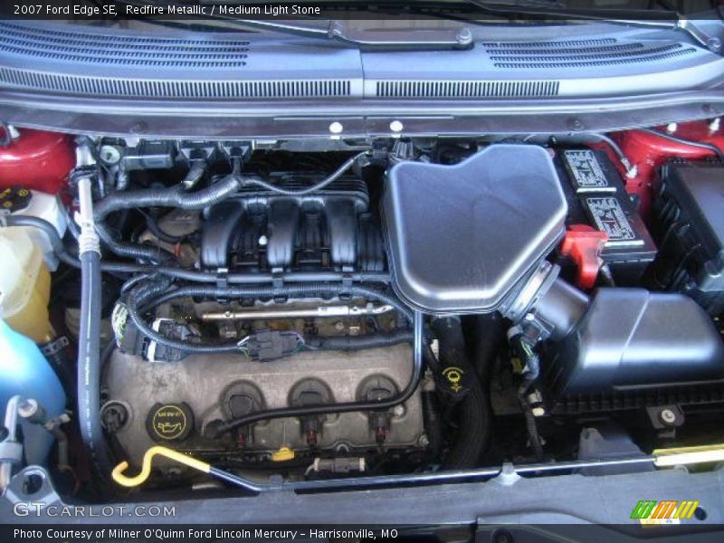 Redfire Metallic / Medium Light Stone 2007 Ford Edge SE
