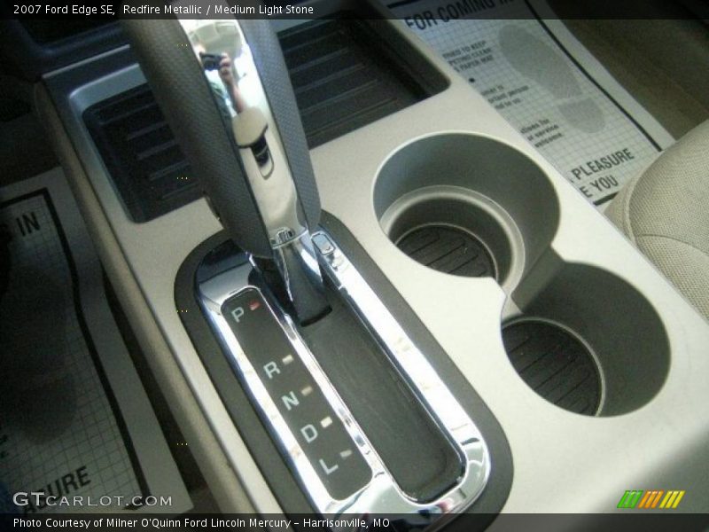 Redfire Metallic / Medium Light Stone 2007 Ford Edge SE