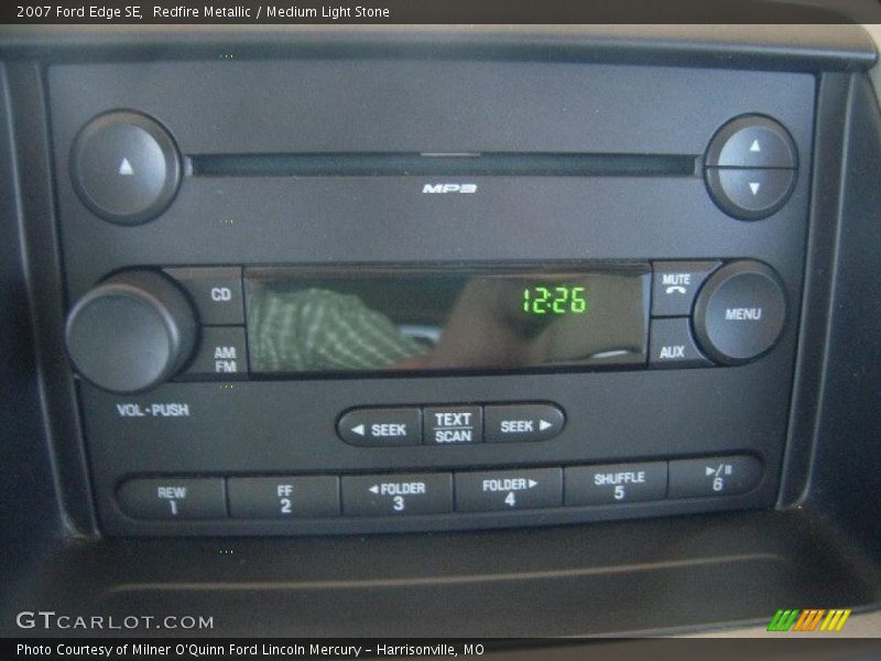 Redfire Metallic / Medium Light Stone 2007 Ford Edge SE