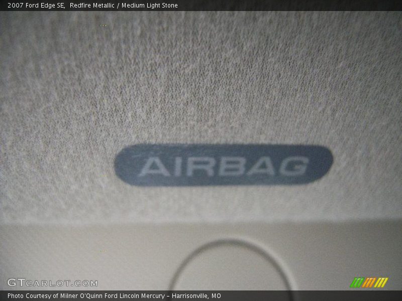 Redfire Metallic / Medium Light Stone 2007 Ford Edge SE