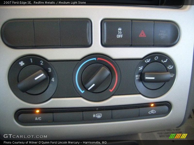 Redfire Metallic / Medium Light Stone 2007 Ford Edge SE