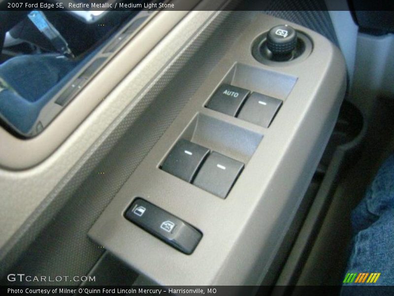 Redfire Metallic / Medium Light Stone 2007 Ford Edge SE