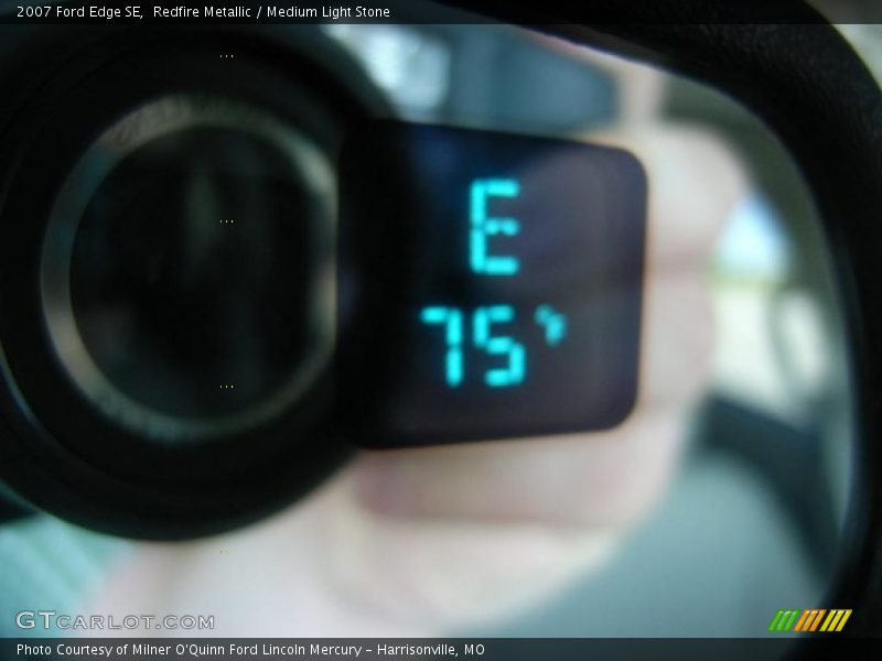 Redfire Metallic / Medium Light Stone 2007 Ford Edge SE