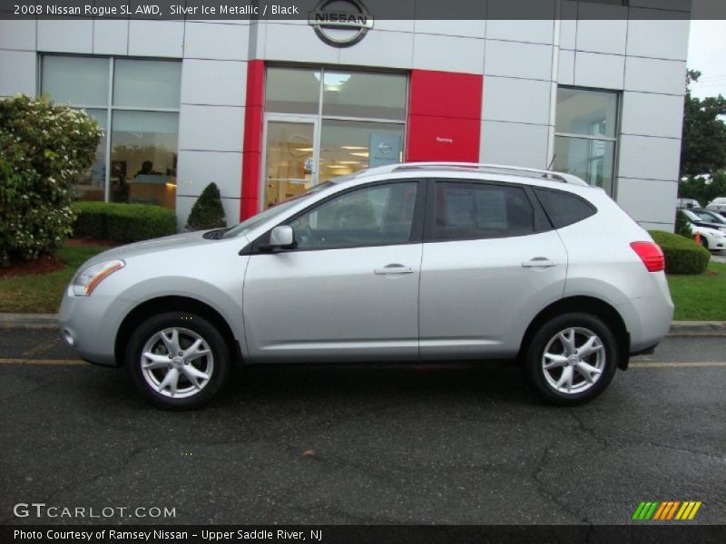Silver Ice Metallic / Black 2008 Nissan Rogue SL AWD