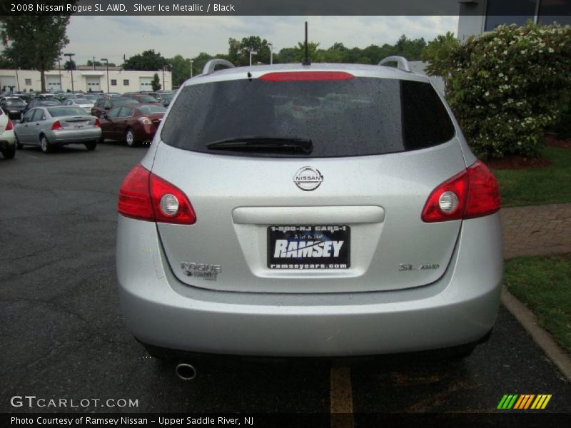 Silver Ice Metallic / Black 2008 Nissan Rogue SL AWD