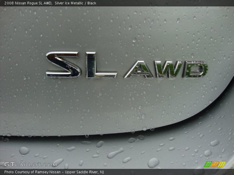 Silver Ice Metallic / Black 2008 Nissan Rogue SL AWD