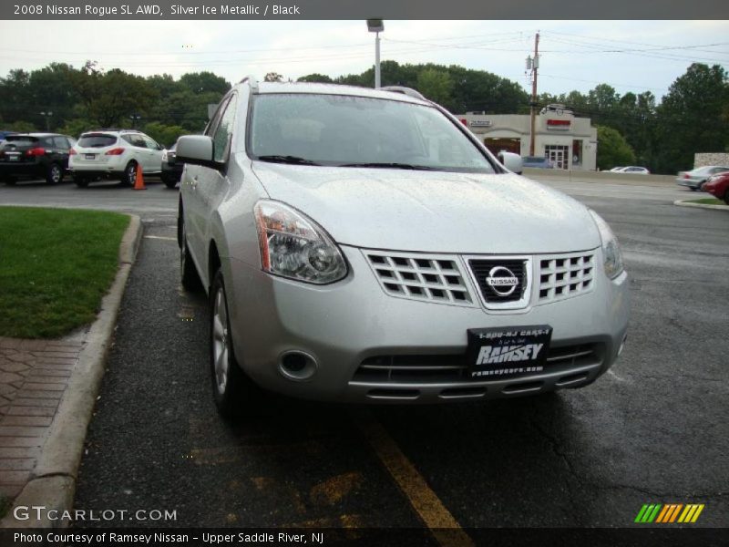 Silver Ice Metallic / Black 2008 Nissan Rogue SL AWD