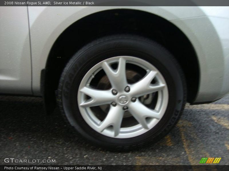 Silver Ice Metallic / Black 2008 Nissan Rogue SL AWD