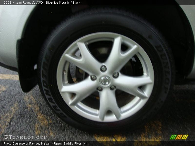 Silver Ice Metallic / Black 2008 Nissan Rogue SL AWD