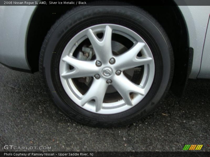 Silver Ice Metallic / Black 2008 Nissan Rogue SL AWD