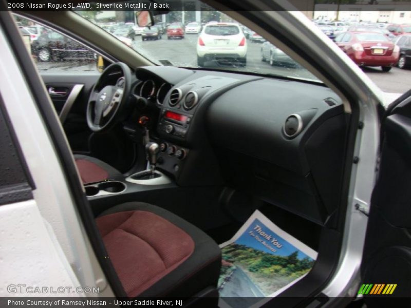 Silver Ice Metallic / Black 2008 Nissan Rogue SL AWD