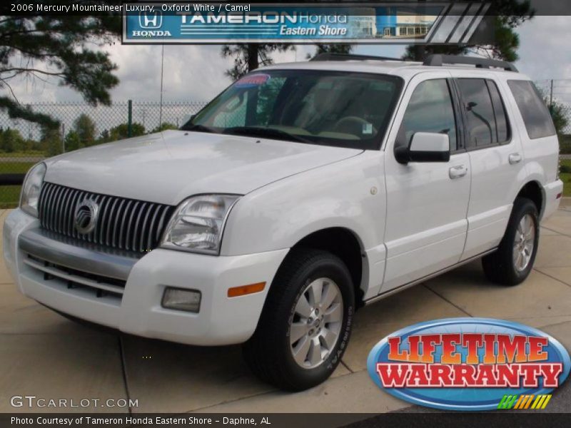 Oxford White / Camel 2006 Mercury Mountaineer Luxury
