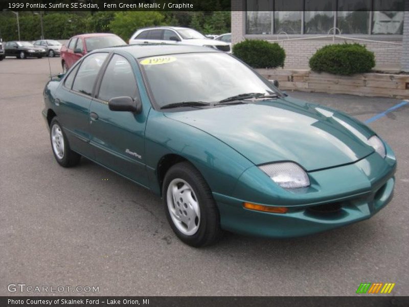 Fern Green Metallic / Graphite 1999 Pontiac Sunfire SE Sedan