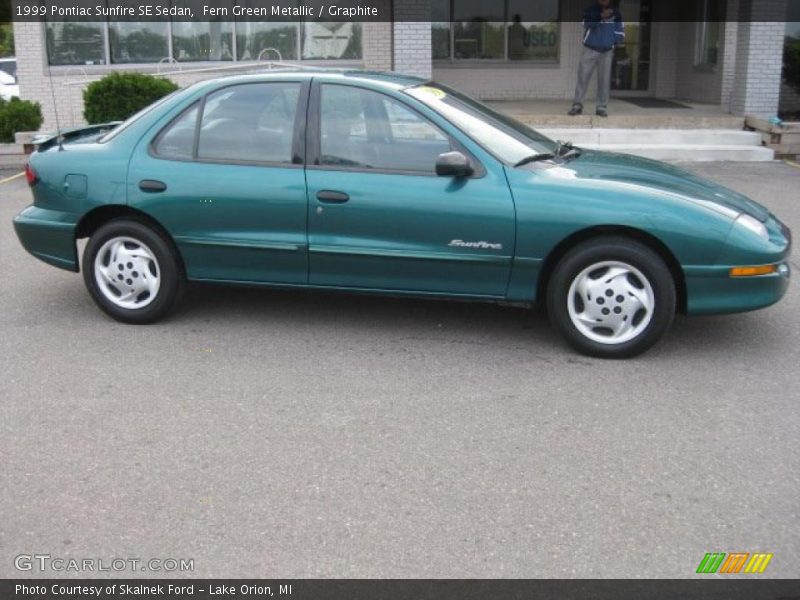 Fern Green Metallic / Graphite 1999 Pontiac Sunfire SE Sedan
