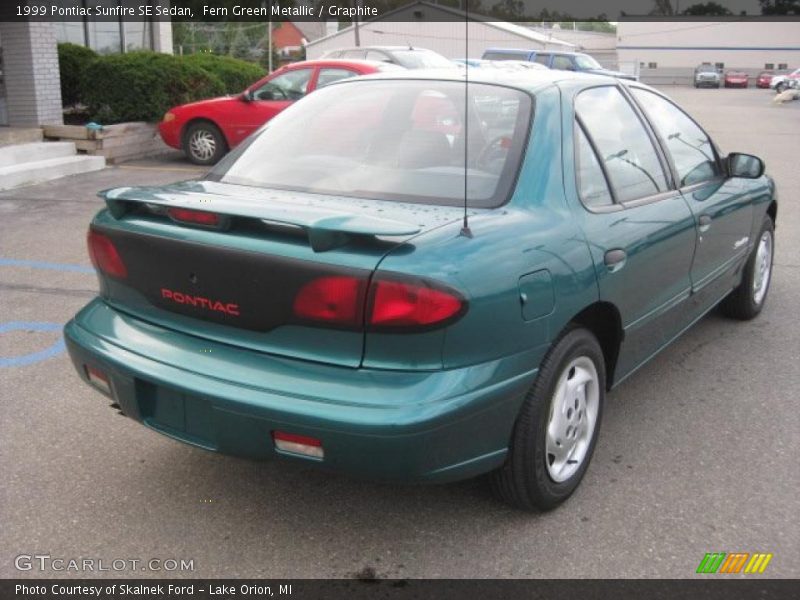 Fern Green Metallic / Graphite 1999 Pontiac Sunfire SE Sedan
