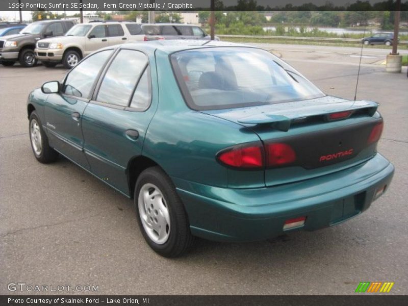 Fern Green Metallic / Graphite 1999 Pontiac Sunfire SE Sedan