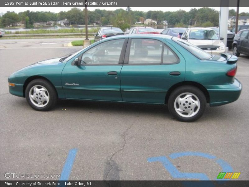 Fern Green Metallic / Graphite 1999 Pontiac Sunfire SE Sedan