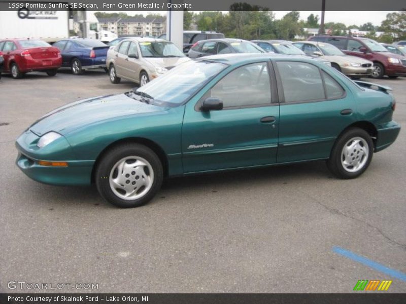Fern Green Metallic / Graphite 1999 Pontiac Sunfire SE Sedan
