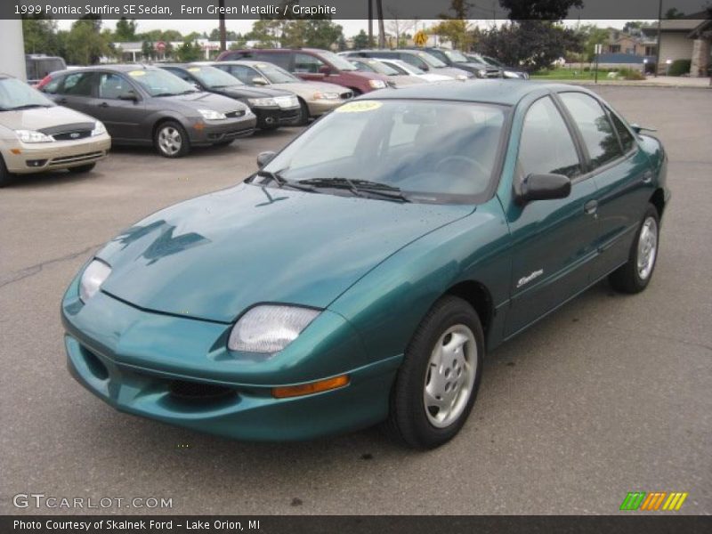 Fern Green Metallic / Graphite 1999 Pontiac Sunfire SE Sedan