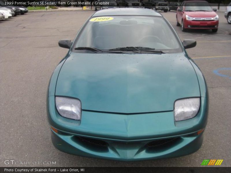 Fern Green Metallic / Graphite 1999 Pontiac Sunfire SE Sedan