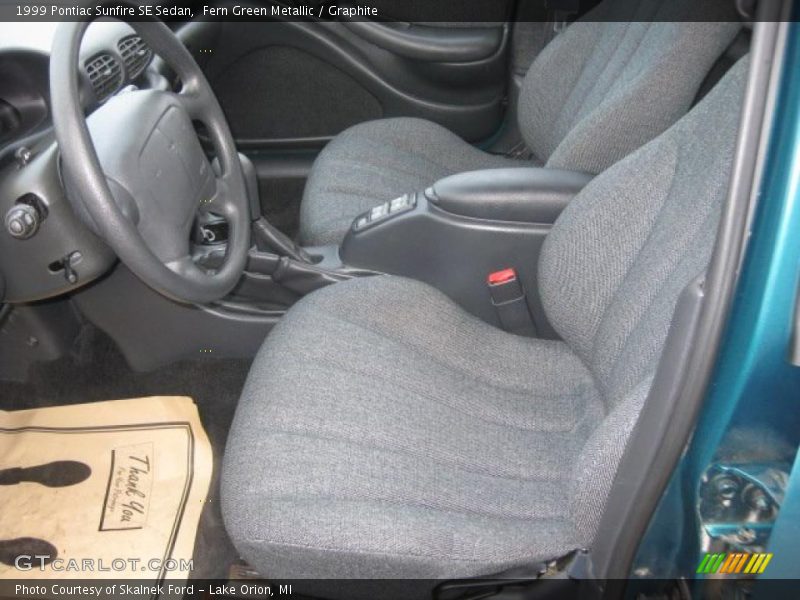 Fern Green Metallic / Graphite 1999 Pontiac Sunfire SE Sedan