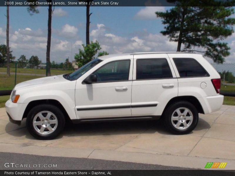Stone White / Dark Slate Gray 2008 Jeep Grand Cherokee Laredo