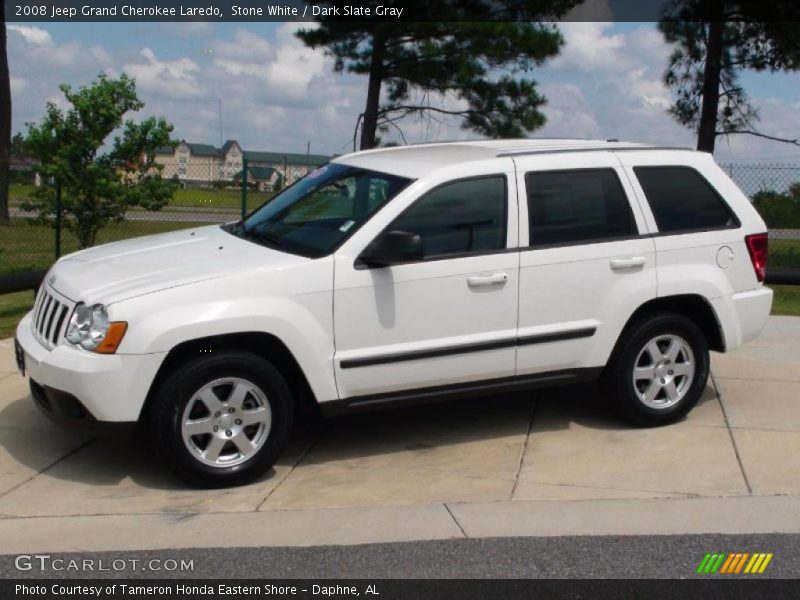 Stone White / Dark Slate Gray 2008 Jeep Grand Cherokee Laredo