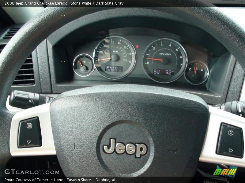 Stone White / Dark Slate Gray 2008 Jeep Grand Cherokee Laredo