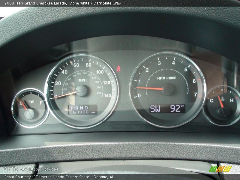 Stone White / Dark Slate Gray 2008 Jeep Grand Cherokee Laredo