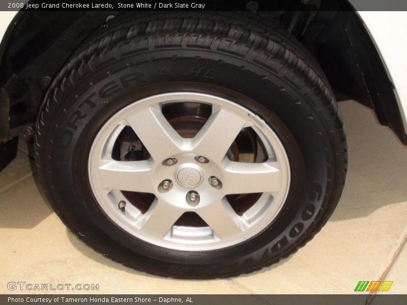 Stone White / Dark Slate Gray 2008 Jeep Grand Cherokee Laredo