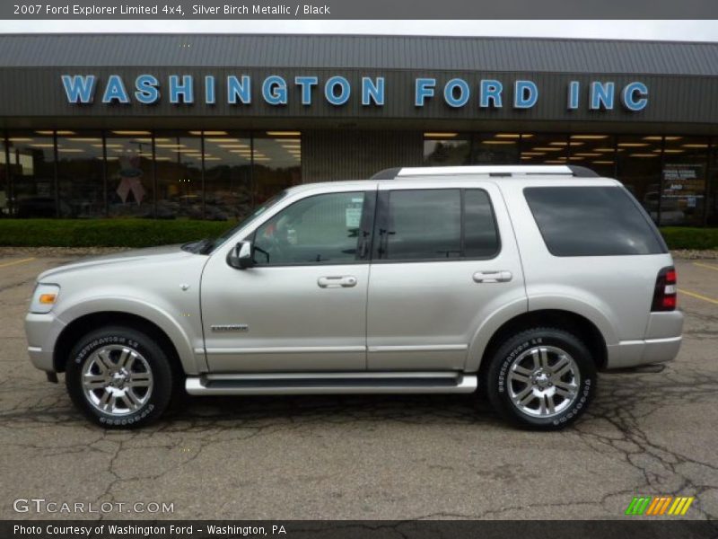 Silver Birch Metallic / Black 2007 Ford Explorer Limited 4x4