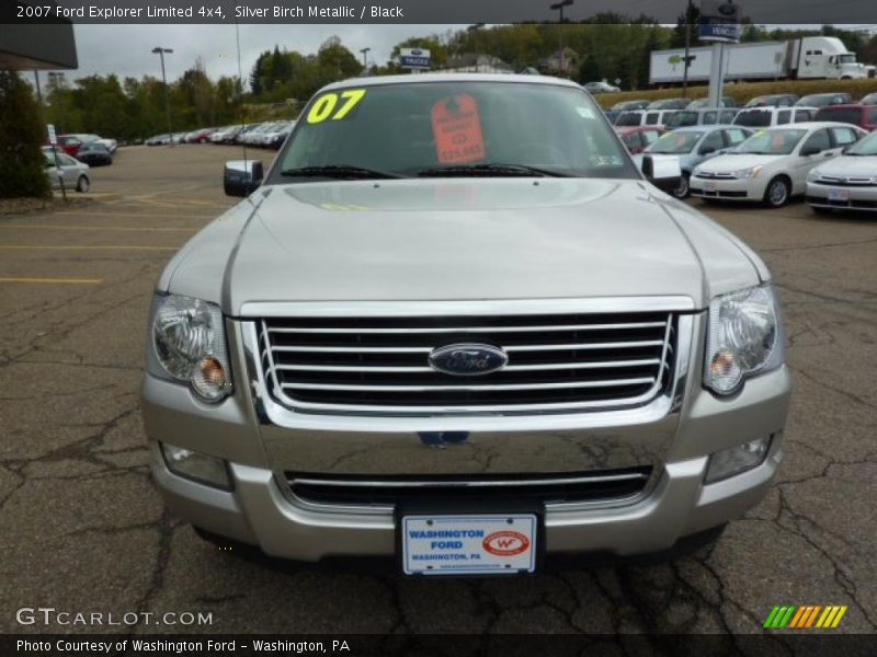 Silver Birch Metallic / Black 2007 Ford Explorer Limited 4x4