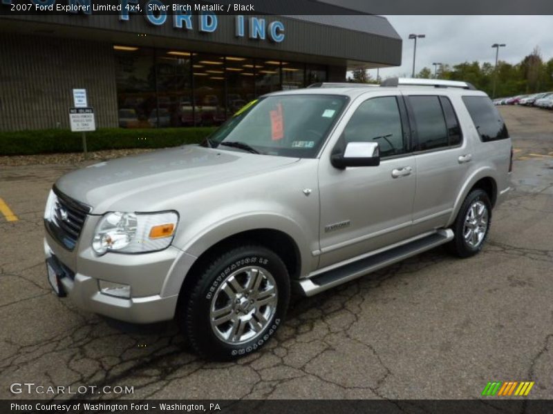 Silver Birch Metallic / Black 2007 Ford Explorer Limited 4x4