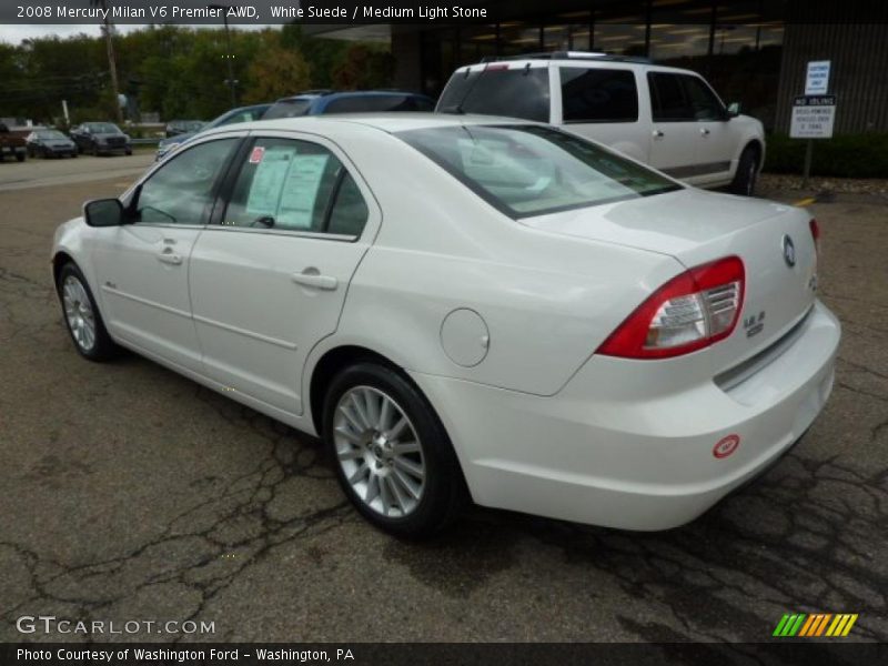 White Suede / Medium Light Stone 2008 Mercury Milan V6 Premier AWD