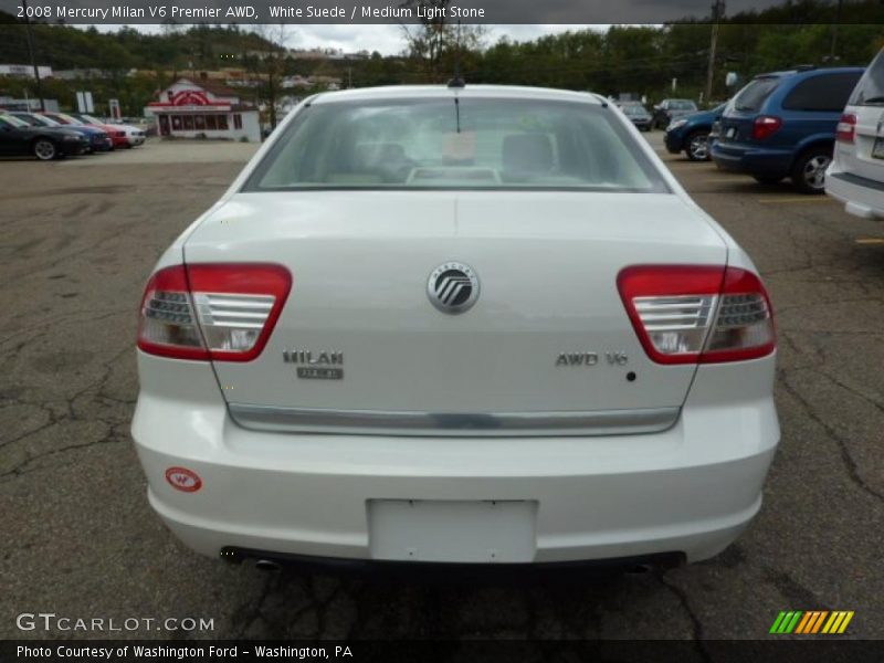 White Suede / Medium Light Stone 2008 Mercury Milan V6 Premier AWD