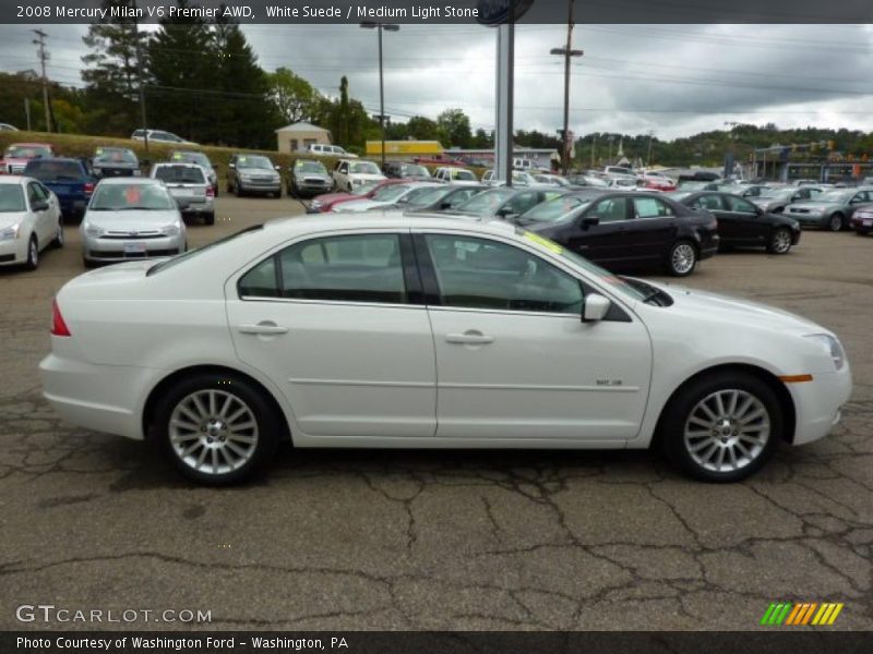 White Suede / Medium Light Stone 2008 Mercury Milan V6 Premier AWD