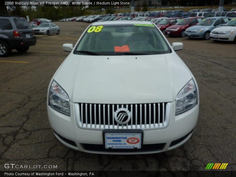 White Suede / Medium Light Stone 2008 Mercury Milan V6 Premier AWD