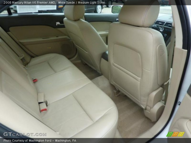 White Suede / Medium Light Stone 2008 Mercury Milan V6 Premier AWD