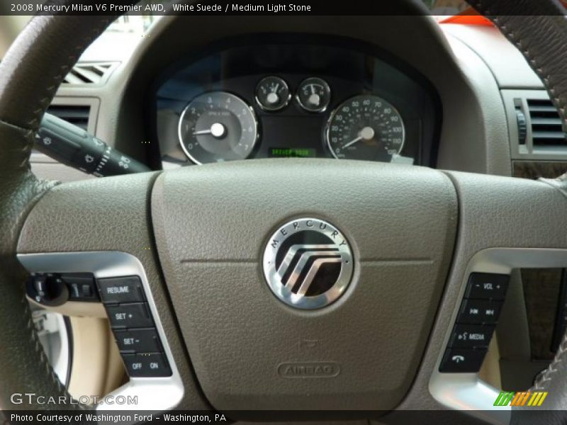 White Suede / Medium Light Stone 2008 Mercury Milan V6 Premier AWD