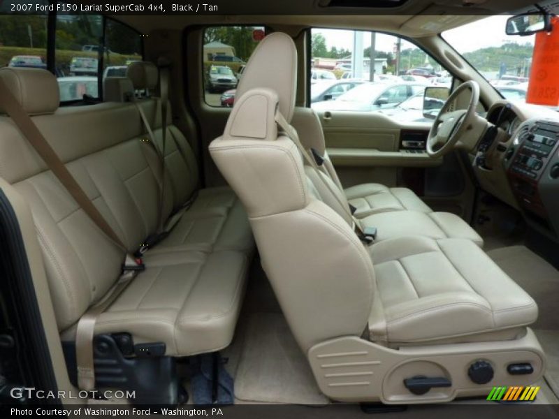 Black / Tan 2007 Ford F150 Lariat SuperCab 4x4
