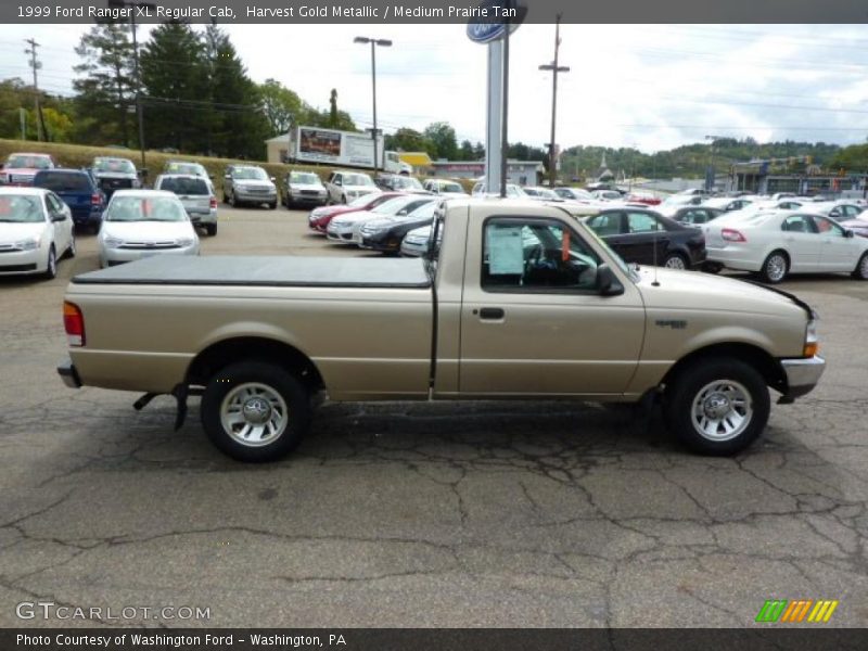 Harvest Gold Metallic / Medium Prairie Tan 1999 Ford Ranger XL Regular Cab