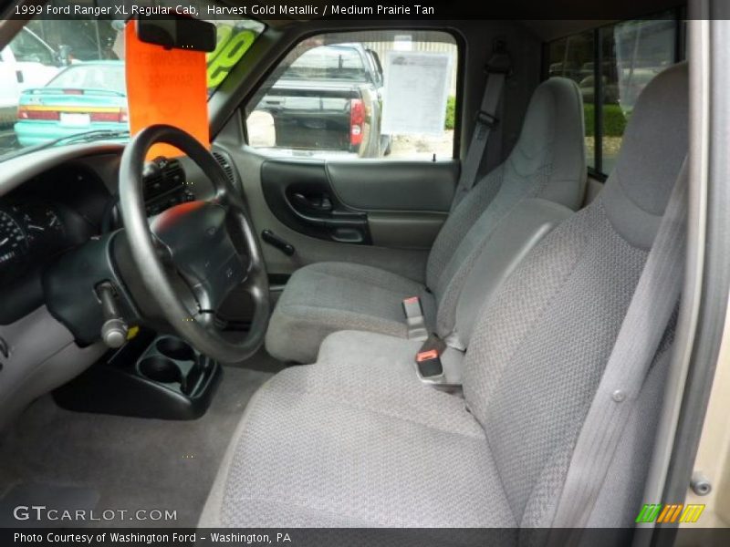 Harvest Gold Metallic / Medium Prairie Tan 1999 Ford Ranger XL Regular Cab