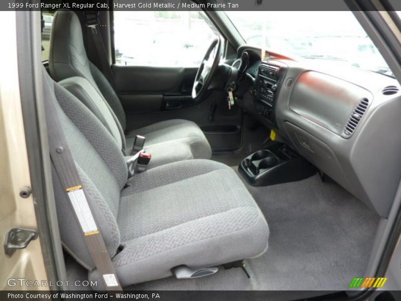 Harvest Gold Metallic / Medium Prairie Tan 1999 Ford Ranger XL Regular Cab